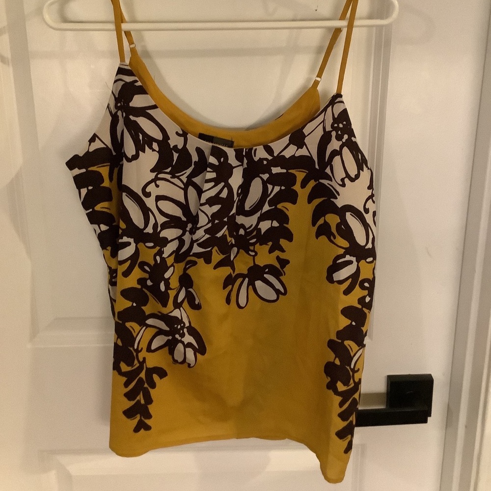 The Limited - Adjustable Spaghetti Strap Blouse - Gold & Purple - Ladies Size M - Picture 2 of 8